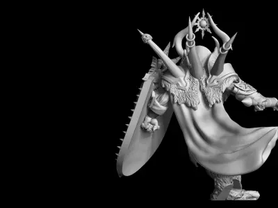 Kaynna statue of demon 3D print model