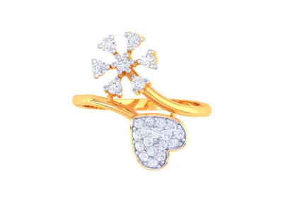 Women Ring  Render 3dm STL OBJ FBX Details 3D print model 155