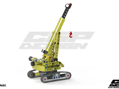 CGPdesign academyLEGO crane- design by Amila Mesic Free 3D model