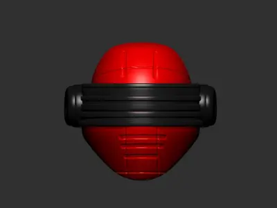 helmet high poly sculpt 3d printable ver 7 3D model 3D model