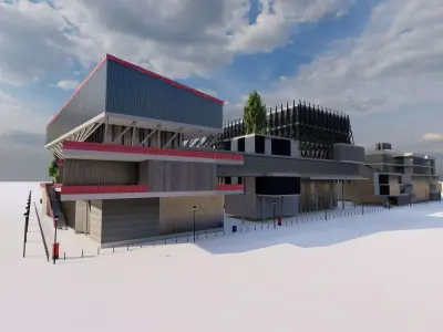 Furniture Academy Project-Museum complex 3D model