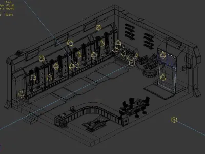 Future city - arsenal interior 3D model
