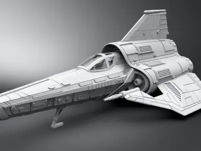 Colonial Viper Desanto Scale model  3D print model