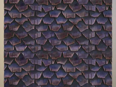 Stylized Roof  PBR seamless material Texture