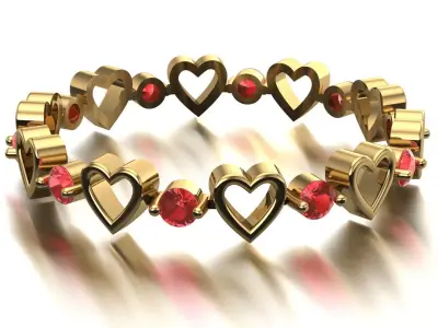 heart ring Free 3D print model