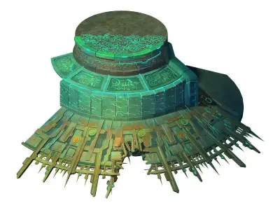 Ruins - Stairs 01 3D model
