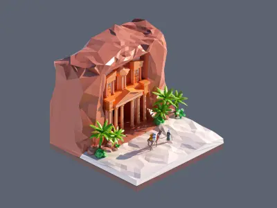 land 80A Low-poly 3D model