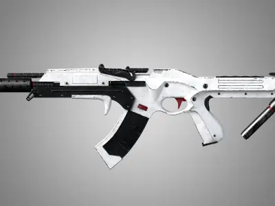 Sci-Fi Rifle 01 3D model