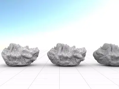 laos Rock and LODs 3D model