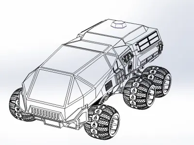 NASA Mars Rover Concept Remake Version 3D model
