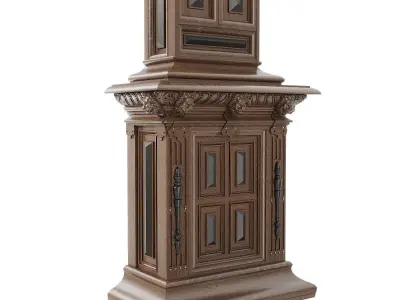 Classic english floor clocks 3D model
