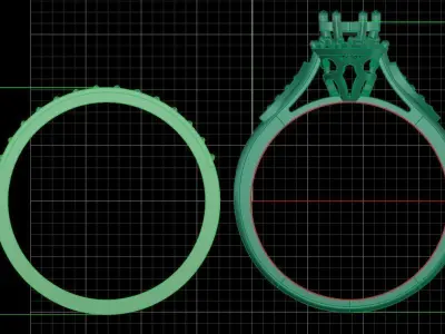 Jewelry ring 157 3D print model