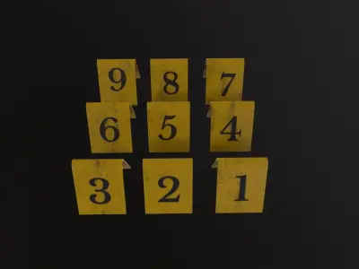 Crime Evidence 3D Model Low-poly 3D model