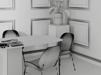 Dining Set 03 3D model