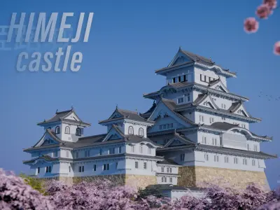 Himeji Castle 3D model