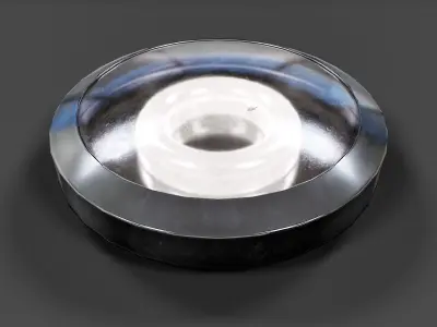 Bathroom Ceiling Light V02 - Low Poly Low-poly 3D model