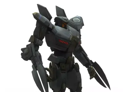 Striker Eureka 3D Model  Pacific Rim Mark-5 Australian Jaeger Low-poly 3D model