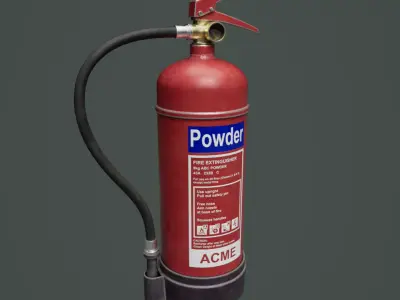 Fire Extinguisher 01 Low-poly 3D model