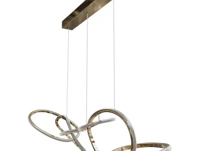 Flow pendant chandelier Garda Decor K2KML15105 3D model