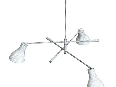 Crate and Barrel - Kace 3 Arm Chandelier 3D model