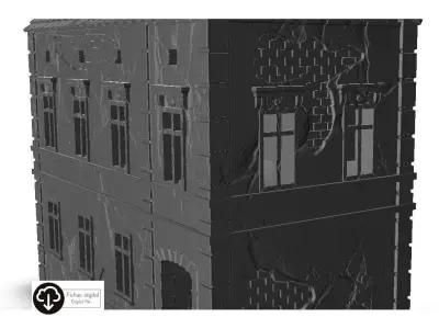 House 5 with windows 3D print model