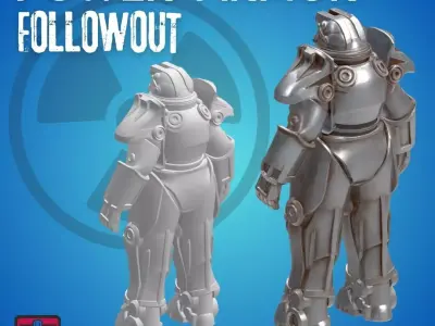 Power Armor STL File Fallout-Inspired 3D Printable 3D print model