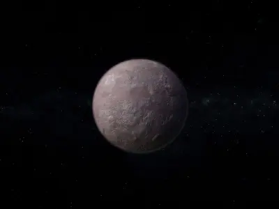 Dwarf Alien Planet or Moon 03 Low-poly 3D model