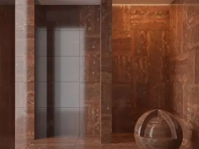 Marble wall 127 3D model