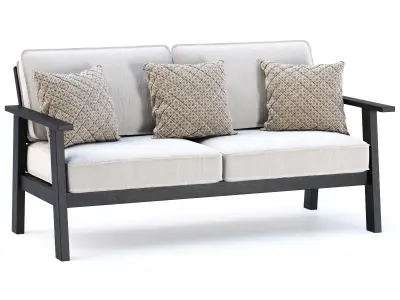 Jack wooden loveseat  3D model