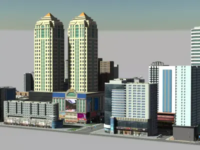 Modular City Pack Vol1 3D model