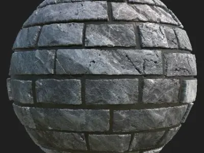 Brickwalls brick sphere 3D model