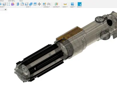 STAR WARS ROS SKY-WALKER LIGHT SABER 3D print model