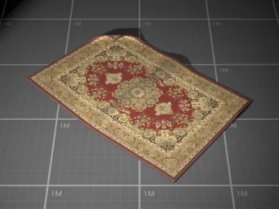Soviet Carpet Low-poly 3D model