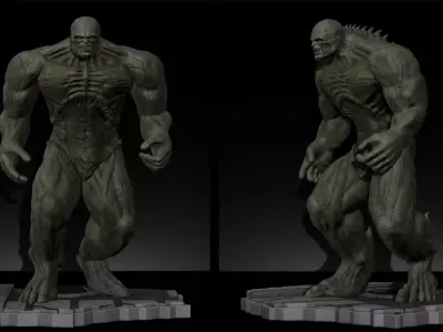 Abomination The incredible Hulk 2008 File STL for 3D Printer  3D print model