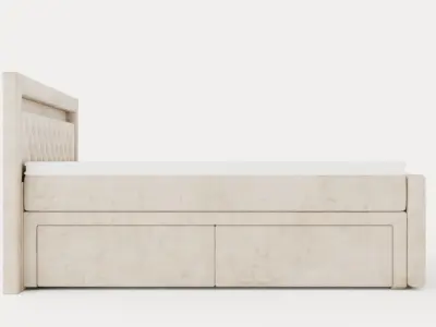 Franco Bed Pack With Storage Led Lighting 160 Low-poly 3D model