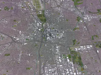 San Jose Low-poly 3D model