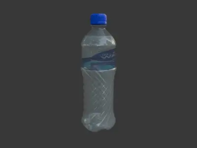 Mineral Water Bottle 3D model