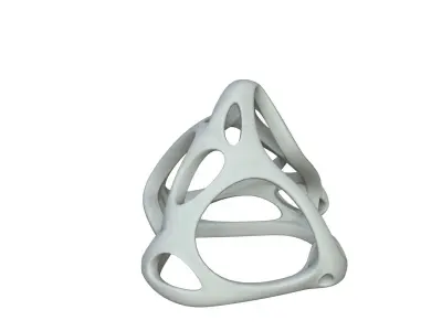 SciFi Cube Object No 62277 Low Poly Shape Low-poly 3D model