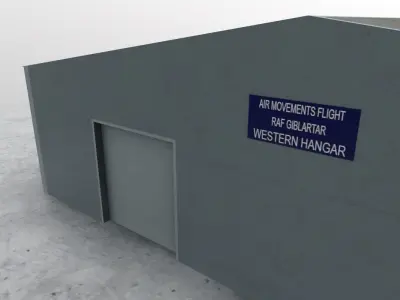 LXGB Hangar 1 Low-poly 3D model