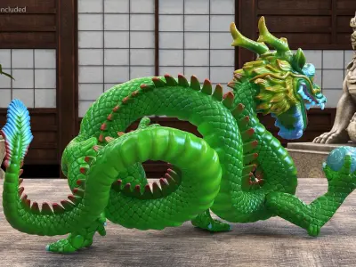  Colorful Traditional Chinese Dragons Collection 