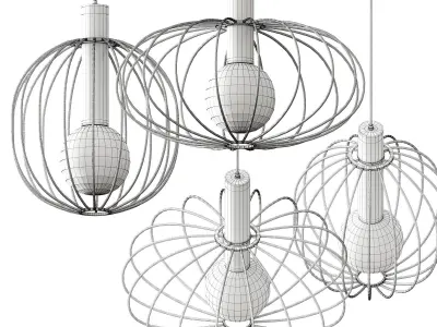 Borzalino LIRA Pendant lamp 3D model