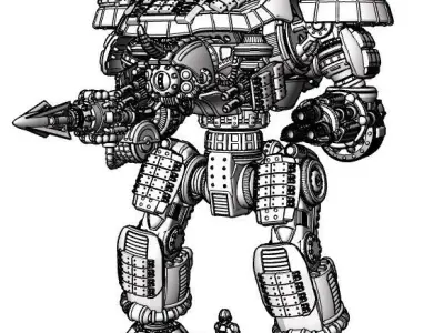 Project Dominator Hellbringer-R Close Assault Variant 3D print model