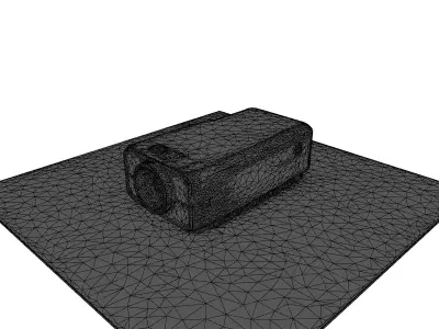 Realistic Modern Projector 3D Model Low-poly 3D model