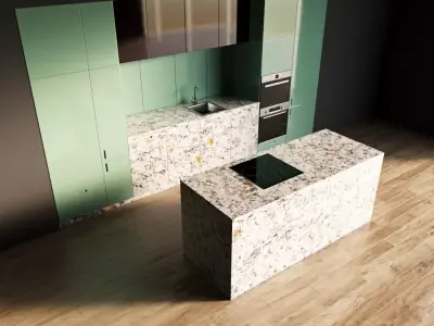 69-Kitchen9 glossy 6 3D model