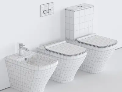 Duravit DuraStyle WC Low-poly 3D model