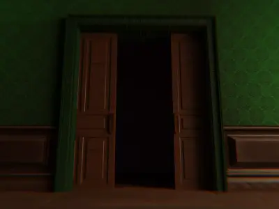 GOTHIC SLIDING DOORS MODEL Free 3D model