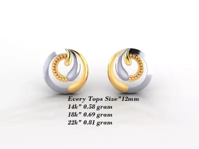 Earrings 50 3D print model