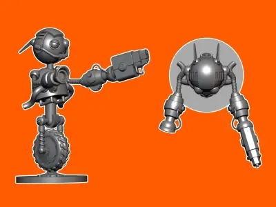 Robot Character  3D print model