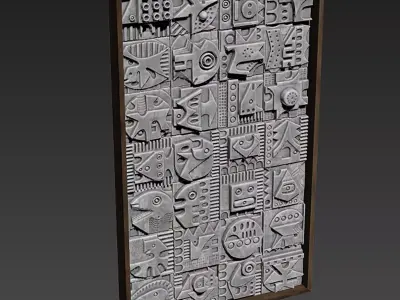 Stone decor n242 3D model