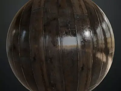 Antique Weathered Redwood Horizontal Siding PBR Seamless Texture